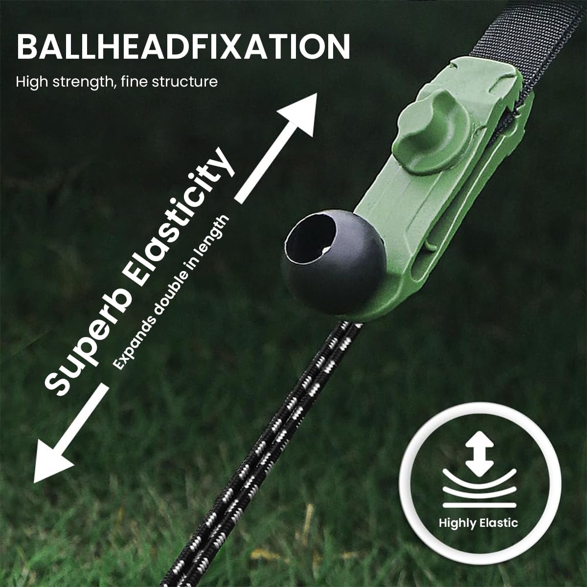 HASTHIP 8Pcs Ball Bungee Cord - 6-Inch Multipurpose High-Stretch Bungee Cord for Canopy, Tarp, Straps, Tent, Poles & Wires Outdoor & Indoor Activities HASTHIP 8Pcs Ball Bungee Cord - 6-Inch Multipurpose High-Stretch Bungee Cord for Canopy, Tarp, Straps, Tent, Poles & Wires Outdoor & Indoor Activities